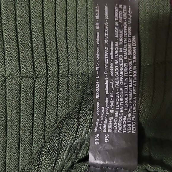 Zara forest green oversized open front sweater. - Picture 8 of 8